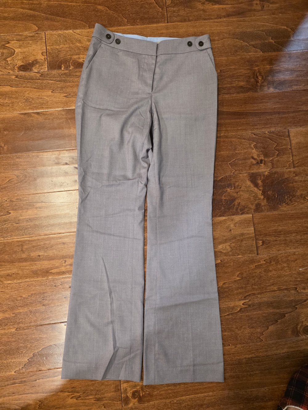 H&M Womens Gray Brown Boot-Cut Dress Pants US Size 6 NWOT